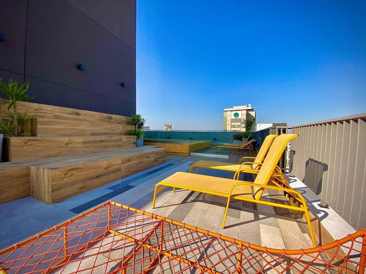 Oasis Urbano: Studio Deslumbrante Com Piscina Na Cobertura By Dabra House- Vn 03 São Paulo Ngoại thất bức ảnh