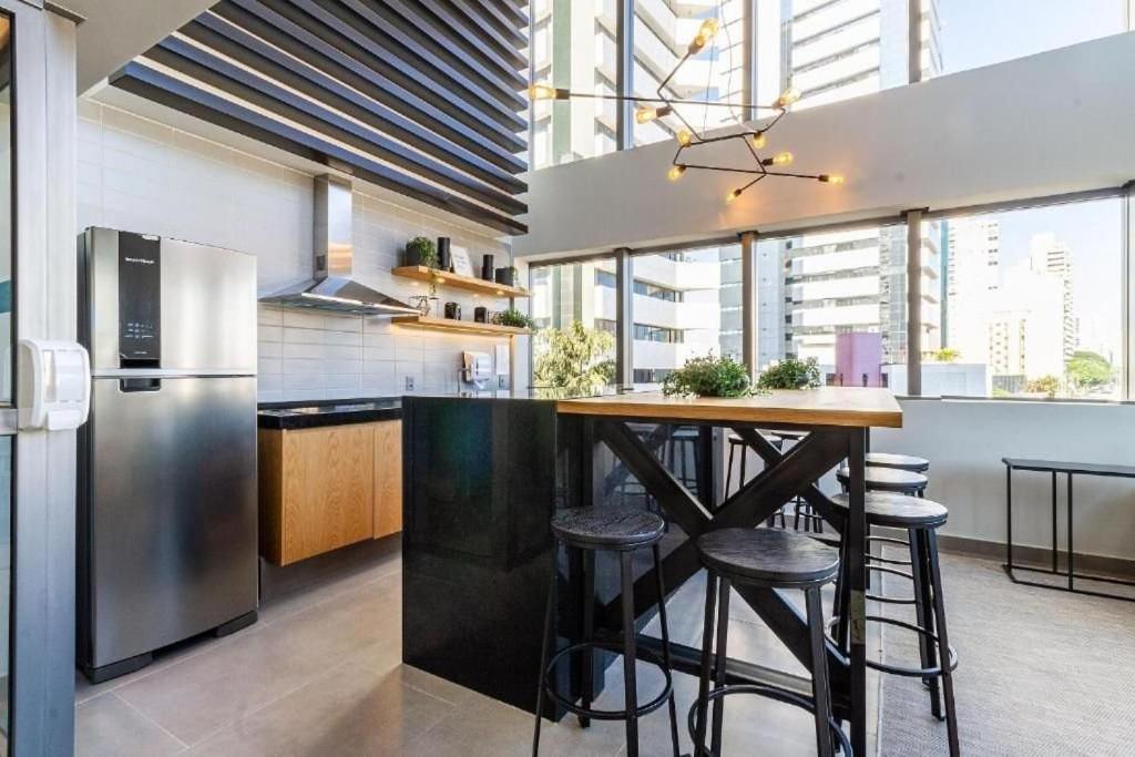 Oasis Urbano: Studio Deslumbrante Com Piscina Na Cobertura By Dabra House- Vn 03 São Paulo Ngoại thất bức ảnh